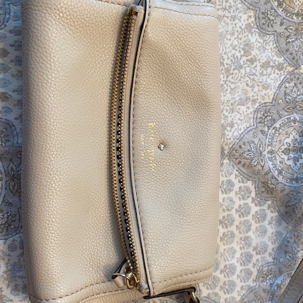 Kate Spade Fold Over Crossbody: Soft leather